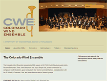 Tablet Screenshot of coloradowindensemble.org